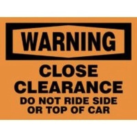 Accuform OSHA WARNING SAFETY SIGN CLOSE MECR301XL MECR301XL